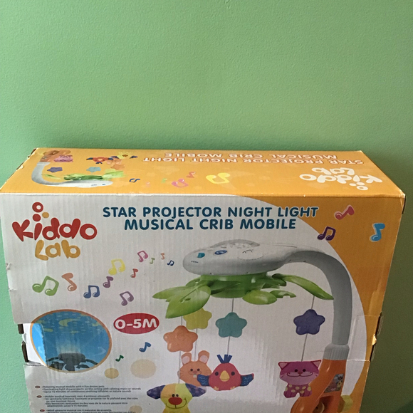NEW Kiddo Lab Star Projection Night Light Crib Mobile - Picture 1 of 2